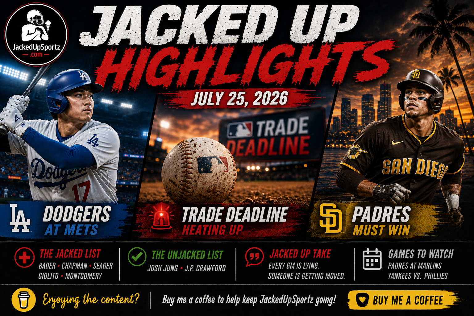 JACKED UP HIGHLIGHTS — July 25, 2026