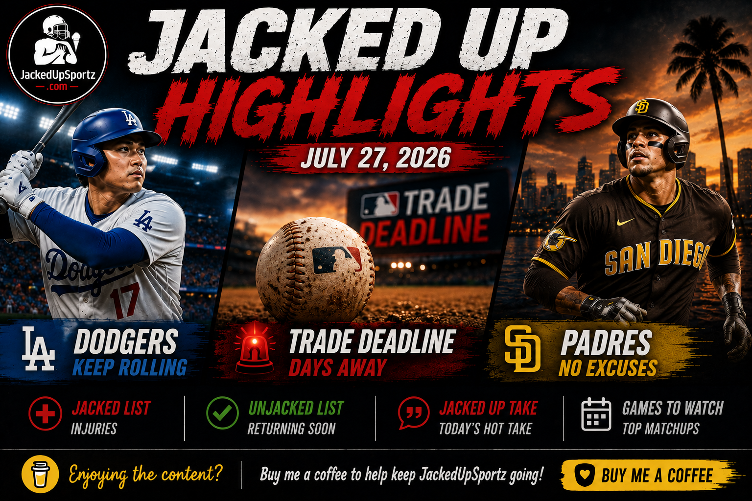 JACKED UP HIGHLIGHTS — July 27, 2026
