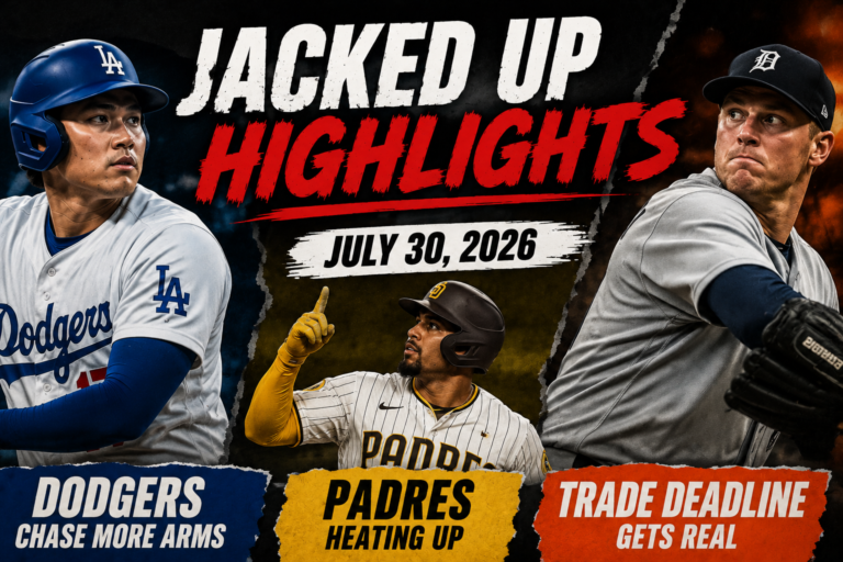 MLB Trade Deadline 2026 news and injury report — Jacked Up Highlights July 30.