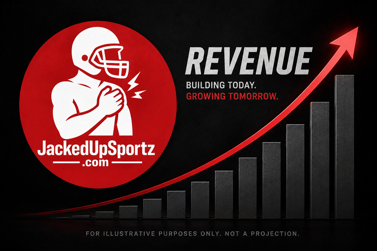 JackedUpSportz revenue growth illustration